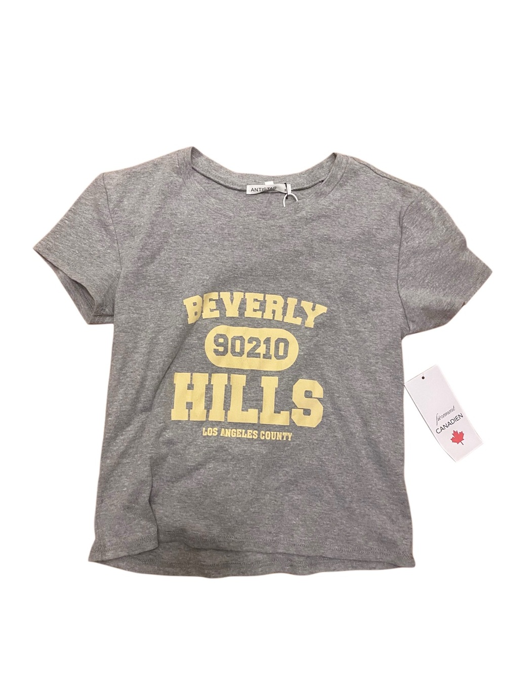 🎀3/$25🎀 Antistar Grey 'Beverly Hills 90210' Graphic Tee